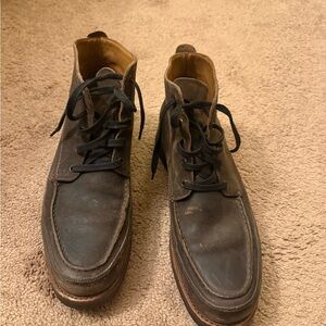 FRYE Mens Field Lace Up Boots Brown Suede Leather Size 13